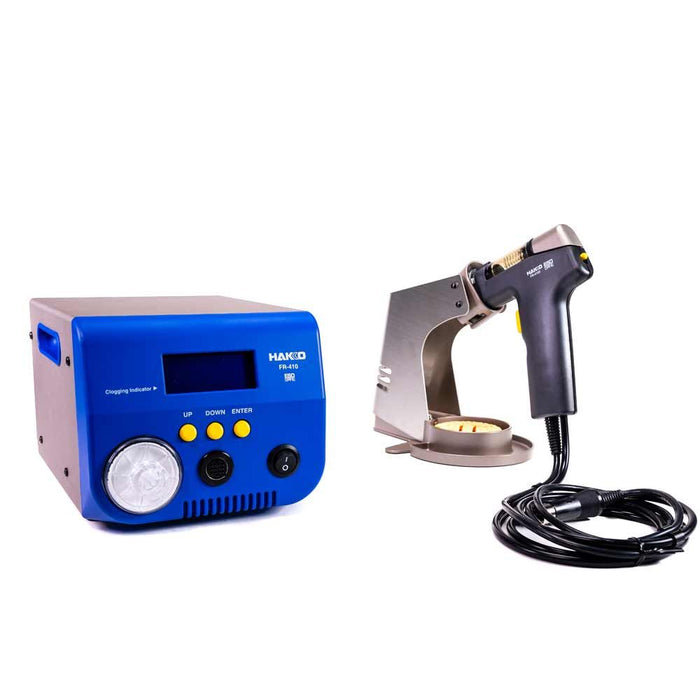 Hakko FR-410 High Power Desoldering Station with Gun-Style Desoldering Tool