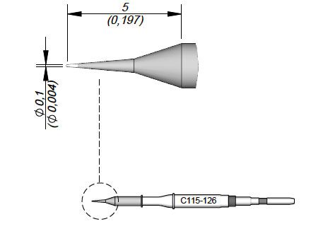 CARTRIDGE CONICAL Ø 0.1 S1 | Pack of 10