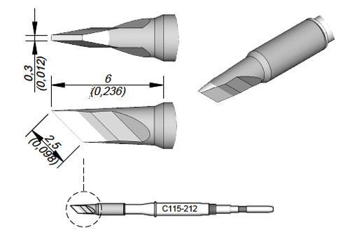 CARTRIDGE KNIFE 2.5 X 0.3 S1 | Pack of 10