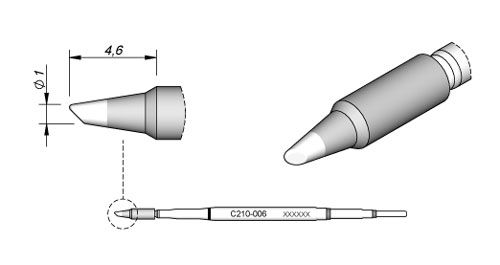 CARTRIDGE BEVEL Ø 1 | Pack of 10