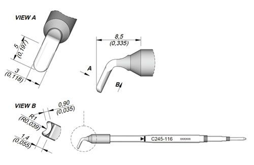 CARTRIDGE PIN/CONNECTOR RAD. 1 | Pack of 10