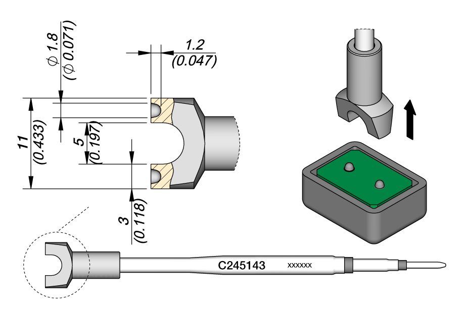 Cartridge Rivet Ø1,8-10PK