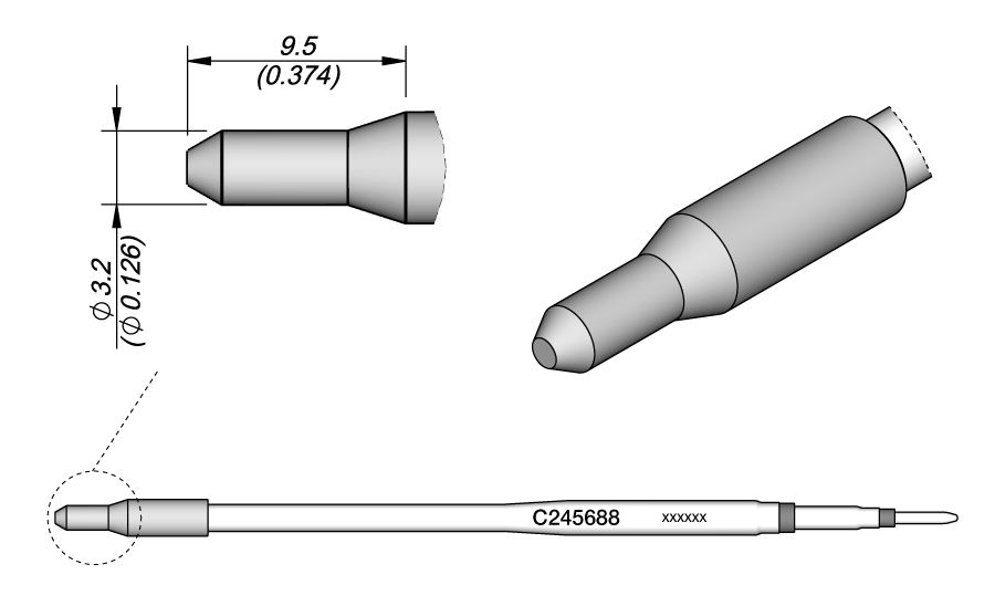 CARTRIDGE FOR PLASTICS Ø 3.2 S1| Pack of 10