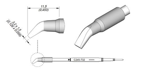 CARTRIDGE BENT 3.2 X 1.5 | Pack of 10