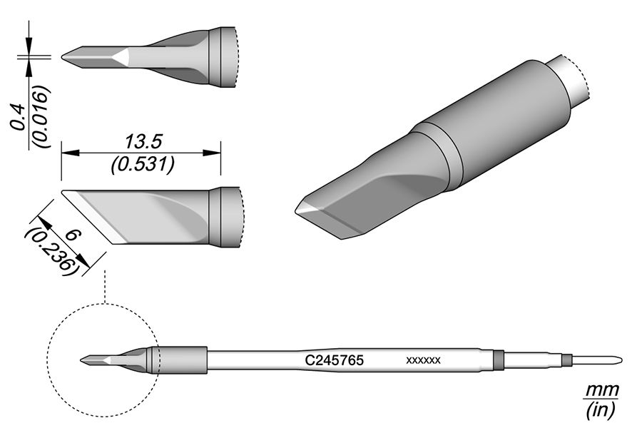 CARTRIDGE KNIFE  6.0 X 0.4 S1 | Pack of 10