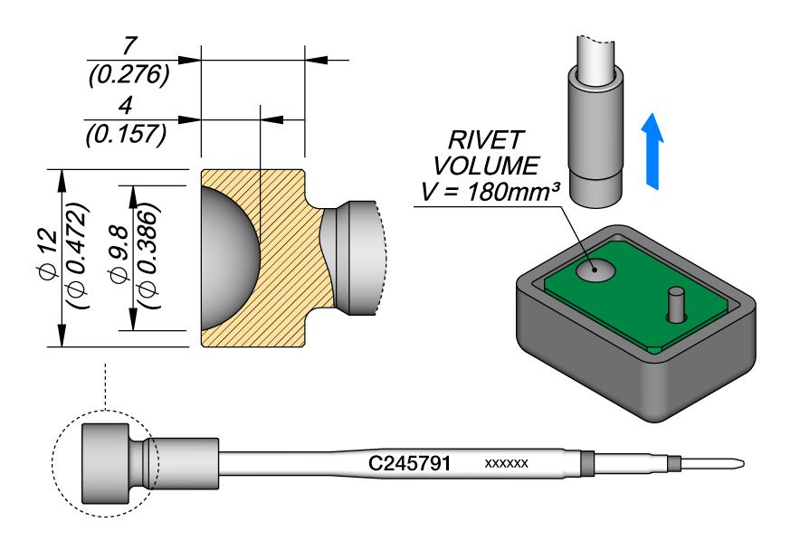 CARTRIDGE PLASTICS RIVET Ø 10 | Pack of 10