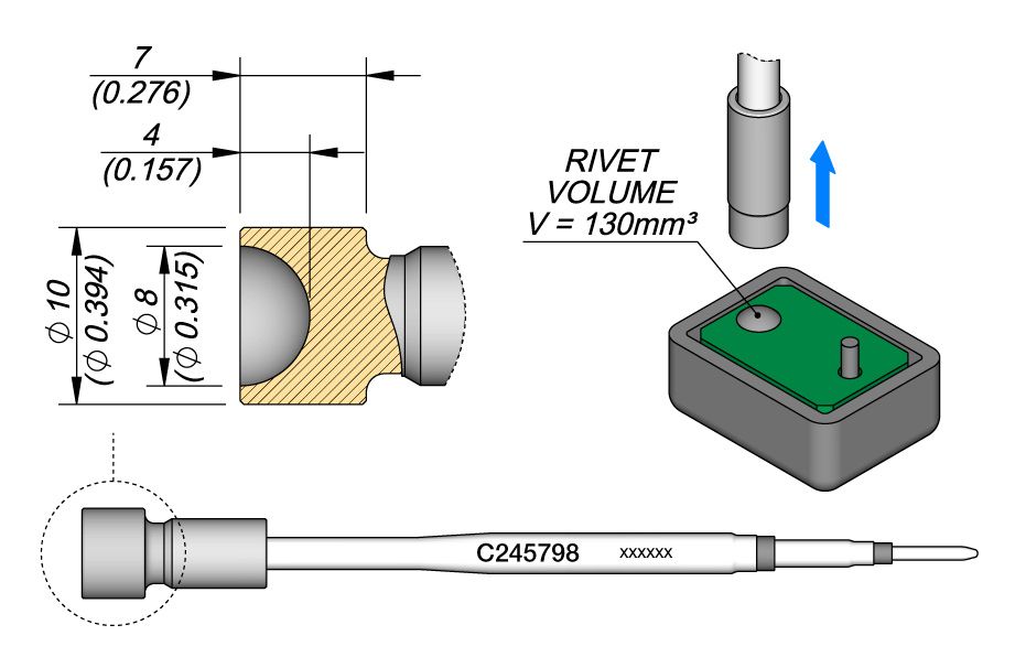 Cartridge Rivet Ø8-10PK