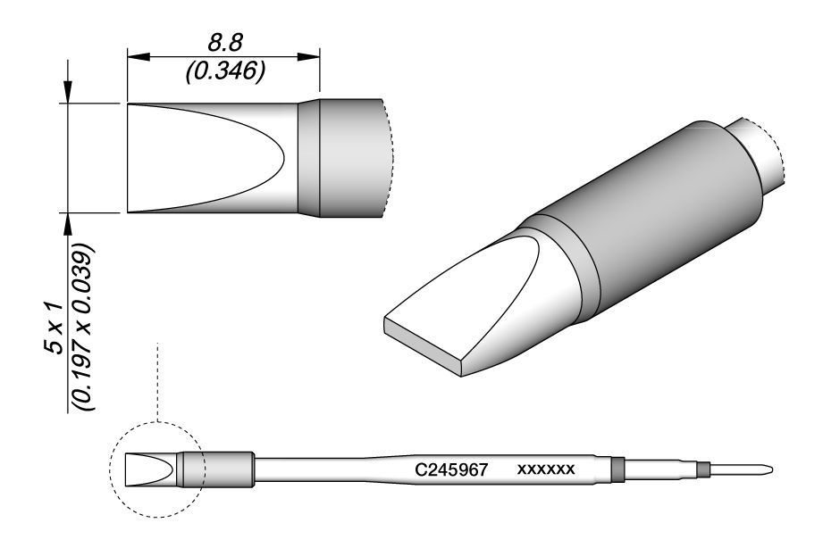CARTRIDGE C245 CHISEL 5X1 HT | Pack of 10