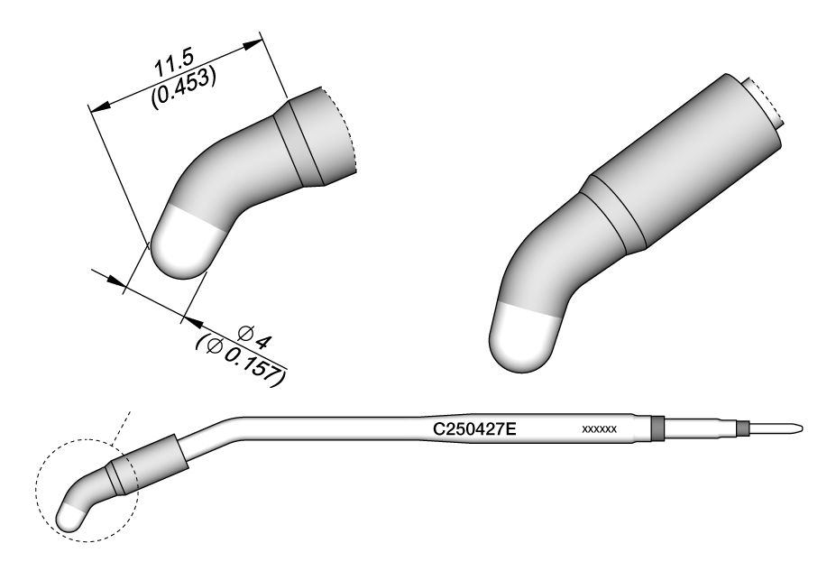 CARTRIDGE BENT Ø 4 EL S1 | Pack of 10