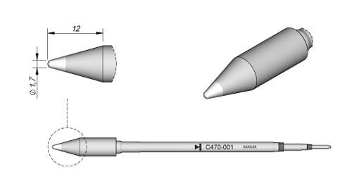 Cartridge Conical Ø 1.7-10PK