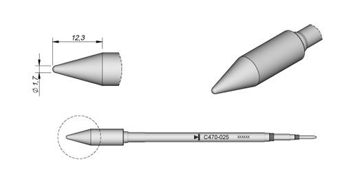 Cartridge for Plastics Ø 1.7-10PK