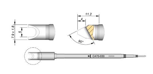 CARTRIDGE PIN/CONNECTOR Ø 5.0 | Pack of 10