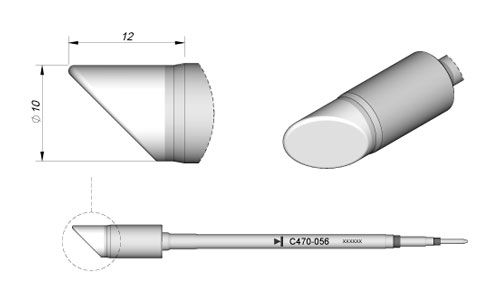 CARTRIDGE BEVEL Ø 10.0 | Pack of 10