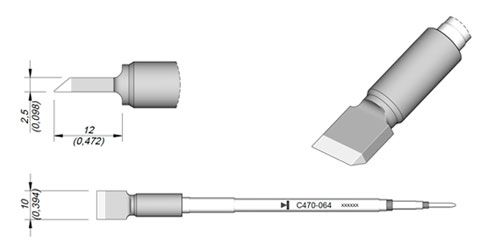 CARTRIDGE C470 BLADE 10 MM | Pack of 10