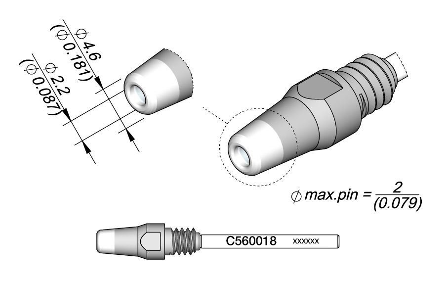 Desoldering tip Ø 2.2 | Pack of 10
