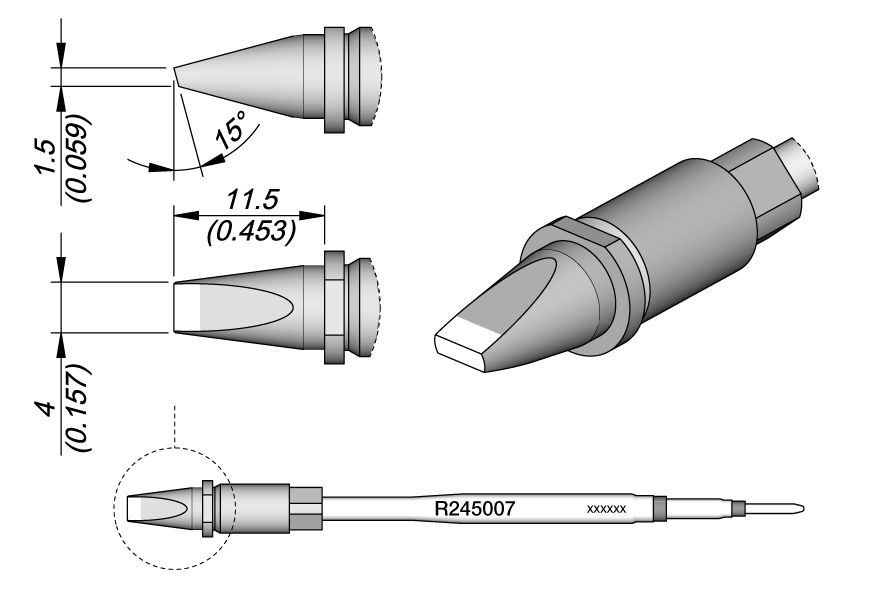 CARTRIDGE CHISEL 4 X 1.5 S1 | Pack of 10