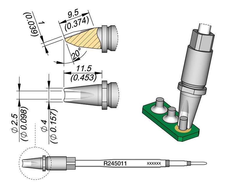 CARTRIDGE PIN-CONNECTOR Ø 2.5 S1| Pack of 10
