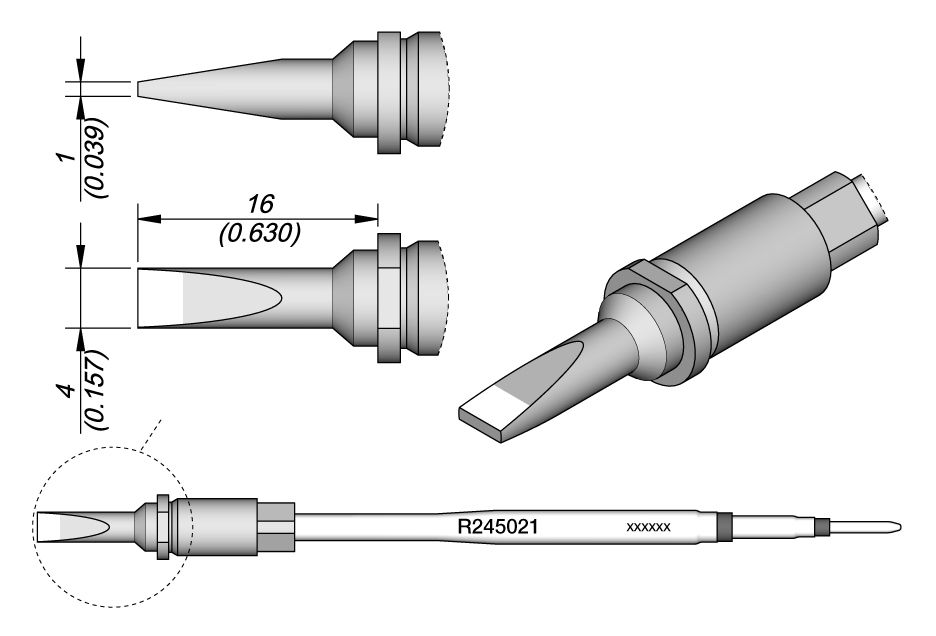 Cartridge Chisel 4 x 1-10PK