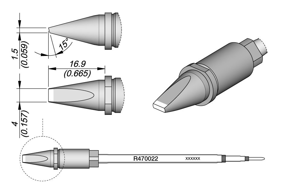 CARTRIDGE CHISEL 4 X 1.5 S1 | Pack of 10