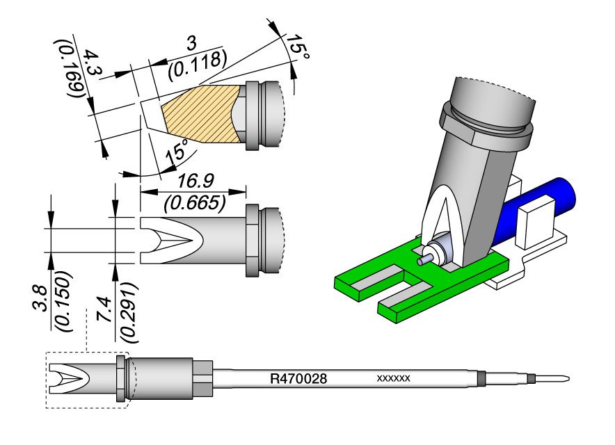 Cartridge Pin / Conector Ø3,8-10PK