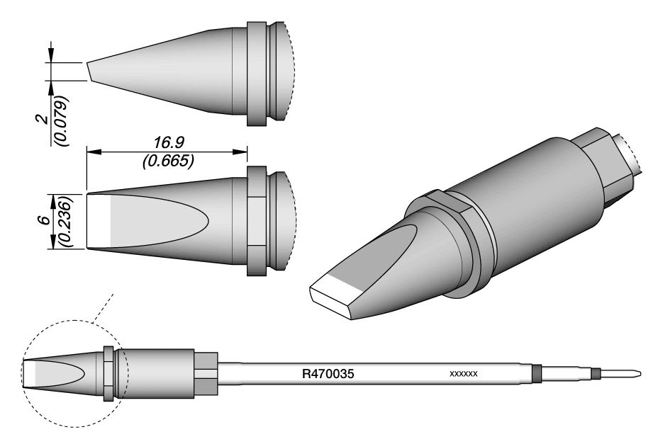 CARTRIDGE CHISEL 6 X 2 | Pack of 10