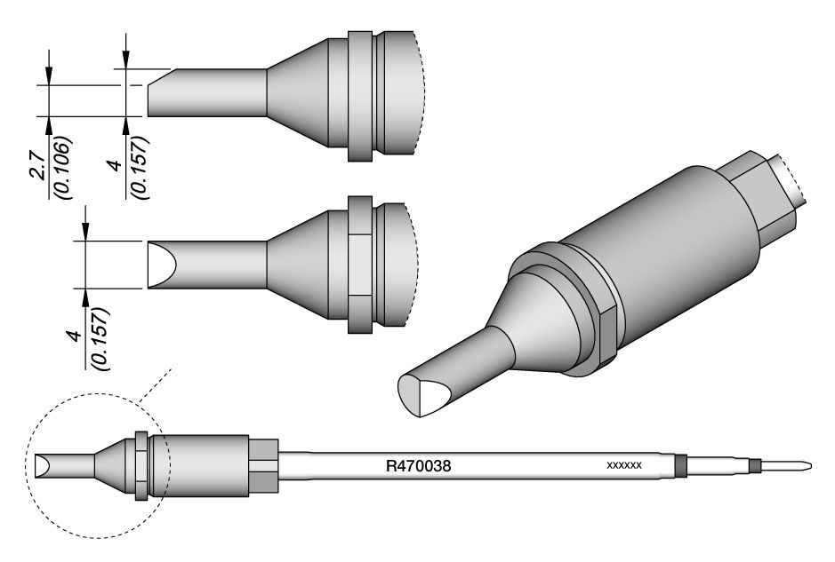 CARTRIDGE BEVEL Ø 4.0 | Pack of 10