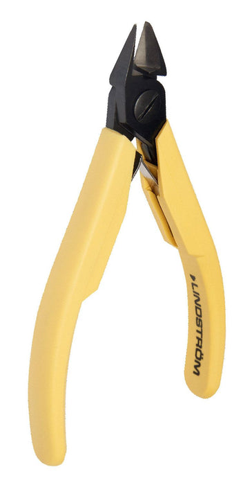 Lindstrom 8144 ESD-Safe Small Tapered Head Flush Cutter with Cushioned Grip Handles, 4.33" OAL