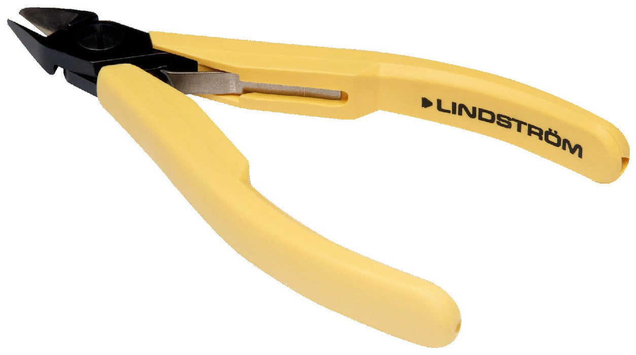 Lindstrom 8145 ESD-Safe Small Tapered Head Ultra-Flush&reg; Alloy Steel Cutter with Cushioned Grip Handles, 4.33" OAL