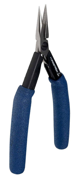 Lindstrom HS-7890 HS Series ESD-Safe Medium, Long Chain Snipe Nose Pliers with Smooth Jaw & Long HandSaver Handles, 6.47" OAL