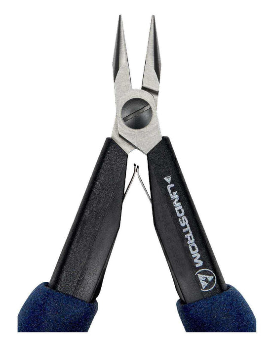 Lindstrom HS-7893 HS Series ESD-Safe Small, Short Snipe Nose Pliers with Smooth Jaw & Long HandSaver Handles, 5.99" OAL