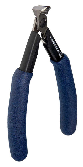 Lindstrom HS7291 Precision Long Small 11&deg; Oblique Head Flush Alloy Steel End Cutter with Long HandSaver Grip Ergonomic Handles, 5.52" OAL