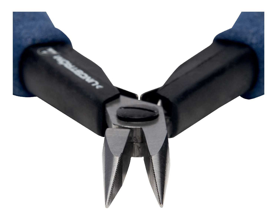 Lindstrom HS-7891 HS Series ESD-Safe Medium, Long Chain Snipe Nose Pliers with Serrated Jaw & Long HandSaver Handles, 6.47" OAL