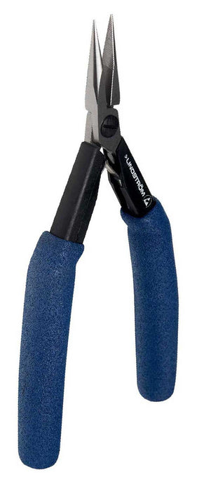 Lindstrom HS-7891 HS Series ESD-Safe Medium, Long Chain Snipe Nose Pliers with Serrated Jaw & Long HandSaver Handles, 6.47" OAL