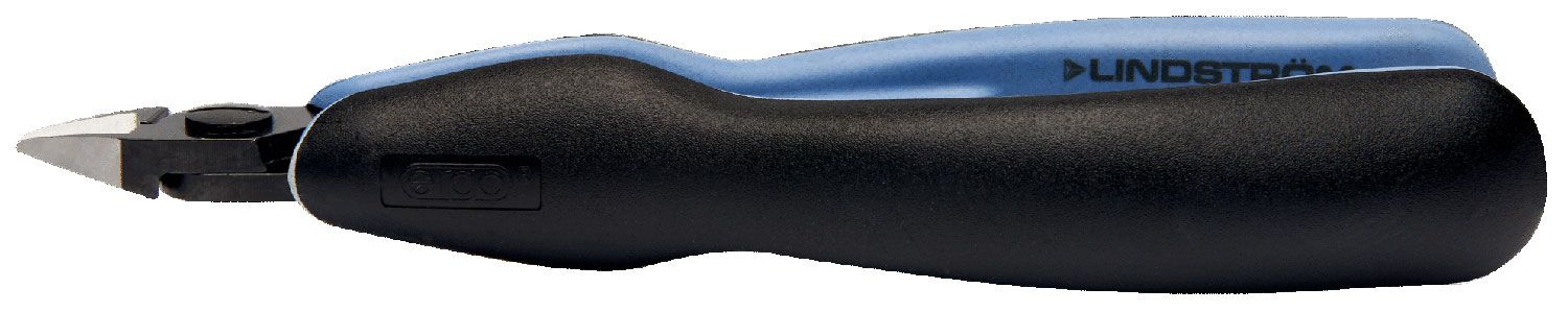 Lindstrom RX-8145 ESD-Safe Small Tapered Head Ultra-Flush&reg; Alloy Steel Cutter with ERGO&trade; Cushioned Grip Handles, 5.25" OAL