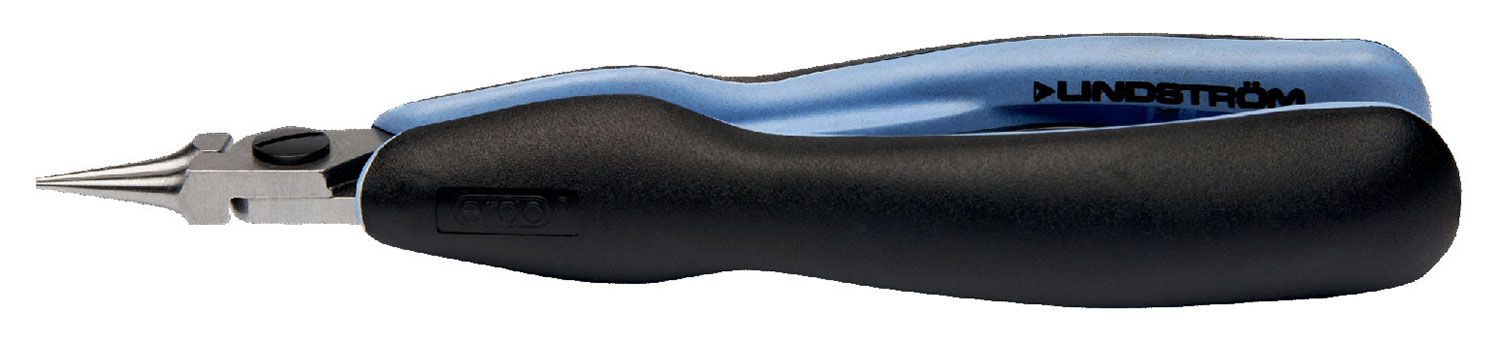 Lindstrom RX-7590 RX Series ESD-Safe Small Round Nose Pliers with Smooth Jaw & ERGO&trade; Handles, 5.77" OAL