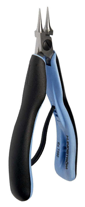 Lindstrom RX-7590 RX Series ESD-Safe Small Round Nose Pliers with Smooth Jaw & ERGO&trade; Handles, 5.77" OAL