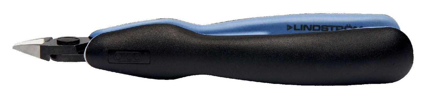 Lindstrom RX-8143 ESD-Safe Small Tapered Head Micro-Bevel&reg; Alloy Steel Cutter with ERGO&trade; Cushioned Grip Handles, 5.25" OAL