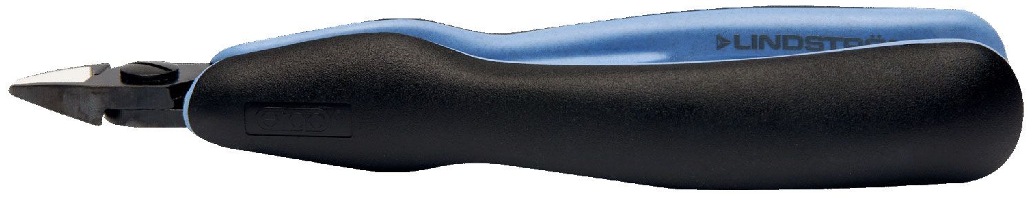 Lindstrom RX-8150 ESD-Safe Medium Oval Head Diagonal Micro-Bevel&reg; Alloy Steel Cutter with ERGO&trade; Cushioned Grip Handles, 5.43" OAL