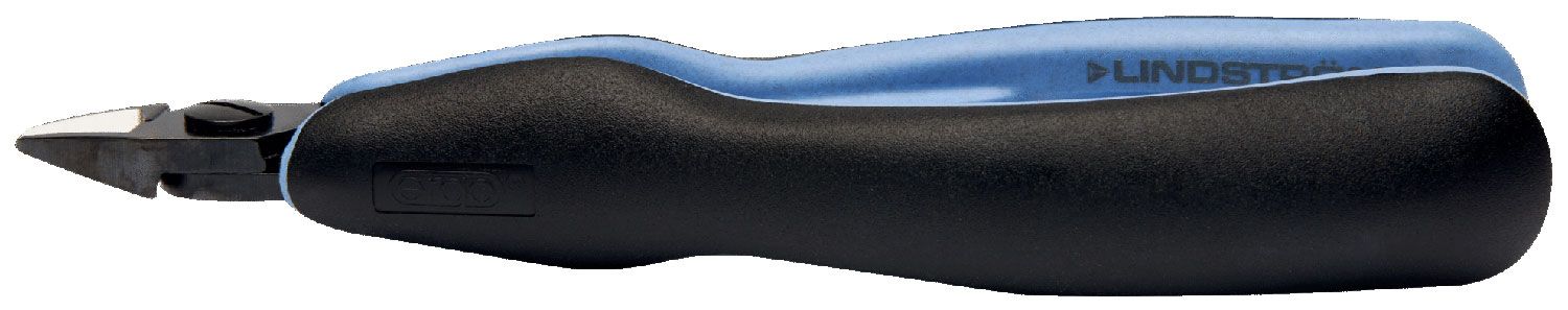 Lindstrom RX-8152 ESD-Safe Medium Oval Head Diagonal Ultra-Flush&reg; Alloy Steel Cutter with ERGO&trade; Cushioned Grip Handles, 5.43" OAL