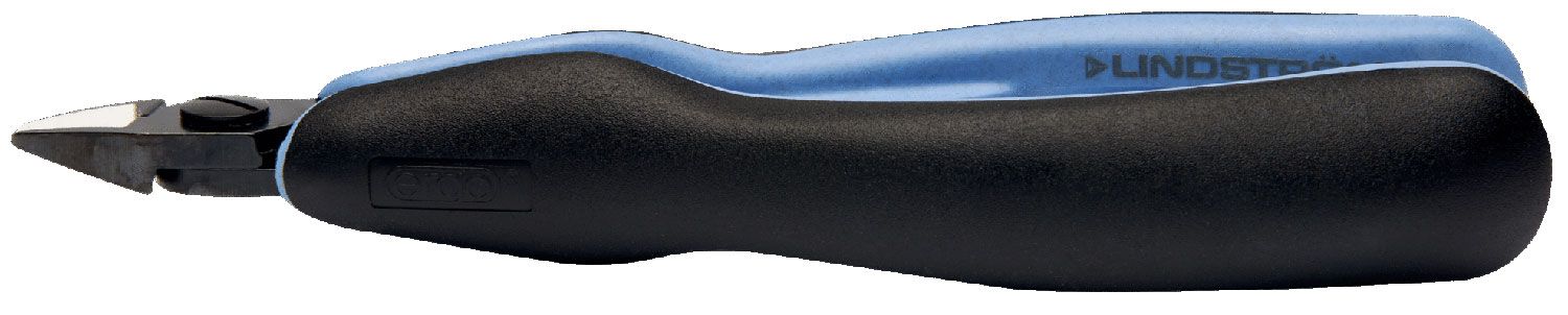 Lindstrom RX-8160 ESD-Safe Large Oval Head Diagonal Micro-Bevel&reg; Alloy Steel Cutter with ERGO&trade; Cushioned Grip Handles, 5.80" OAL