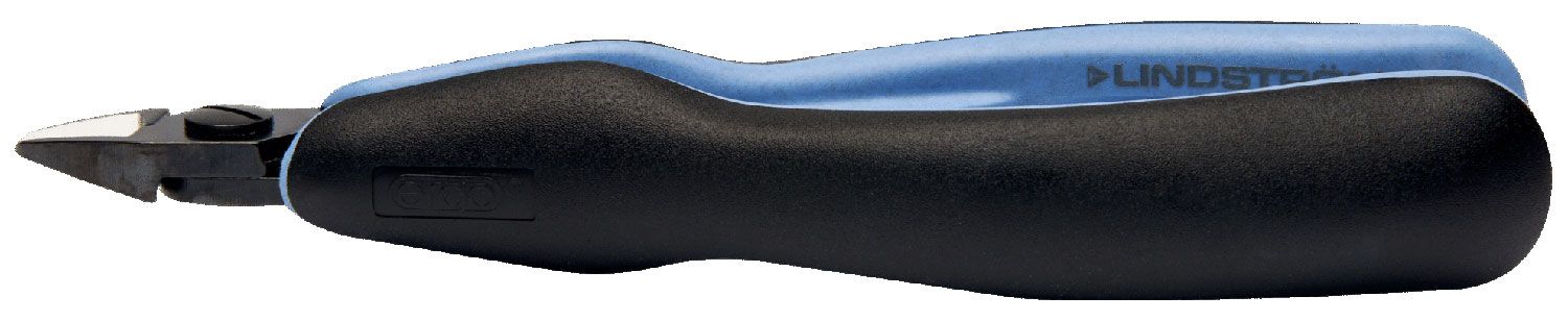 Lindstrom RX-8161 ESD-Safe Large Oval Head Diagonal Flush Alloy Steel Cutter with ERGO&trade; Cushioned Grip Handles, 5.80" OAL