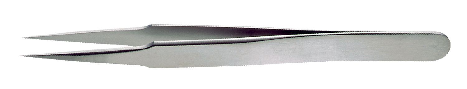 Lindstrom 2-SA High Precision ESD-Safe Stainless Steel Tweezer with Straight, Sharp, Fine, Pointed Tips