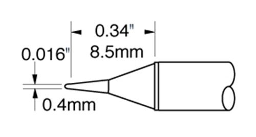 CARTRIDGE, CONICAL, 0.4MM X 9MM LG-10PK