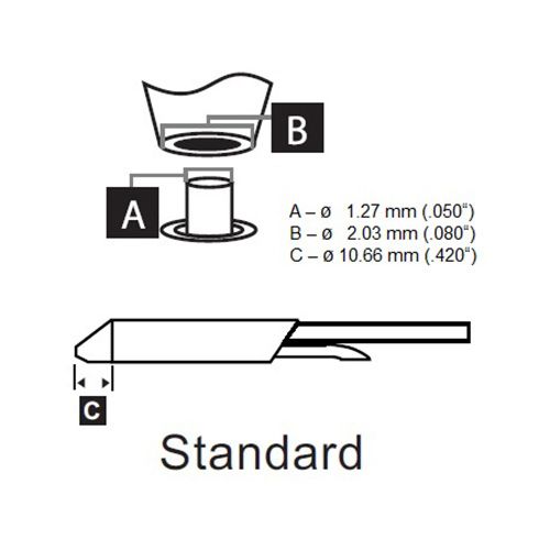 Metcal DSC-8CN0013S 800 Series Desoldering Cartridge 1.27 x 10.66mm