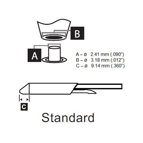 Metcal DSC-8CN0024S 800 Series Desoldering Cartridge, 2.41 x 9.14mm