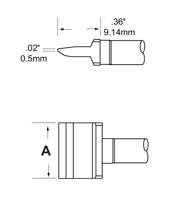 Metcal RFP-BL1 Blade Rework Cartridge, 10mm