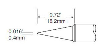 Metcal SFV-CN05A Conical Solder Tip, 0.5mm