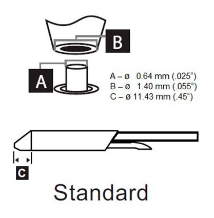 Metcal STDC-102 700 Series Desolder Cartridge, 0.64mm