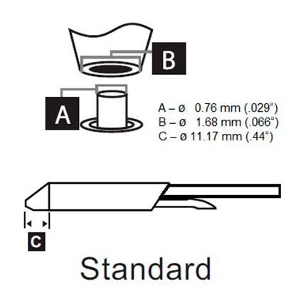 Metcal STDC-103 700 Series Desolder Cartridge, 0.76mm