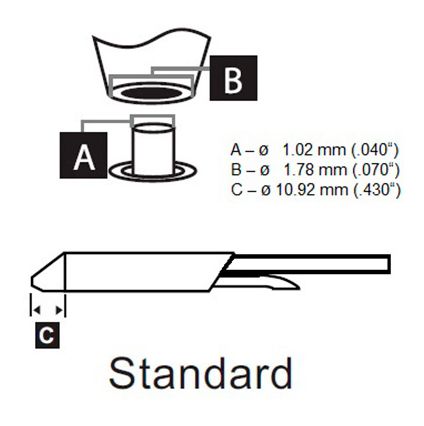 Metcal STDC-104 700 Series Desolder Cartridge, 1.02mm